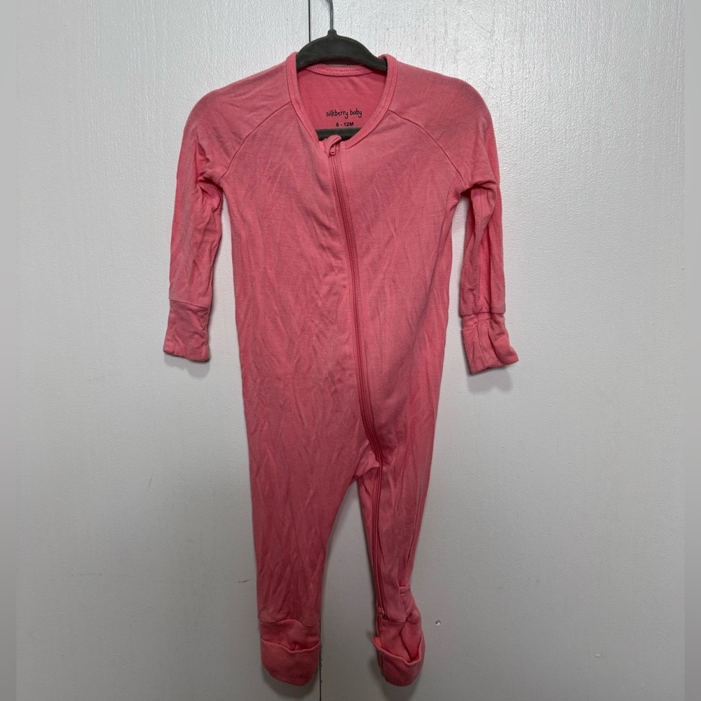 Silkberry Baby Pink Baby Zip-Up Footie